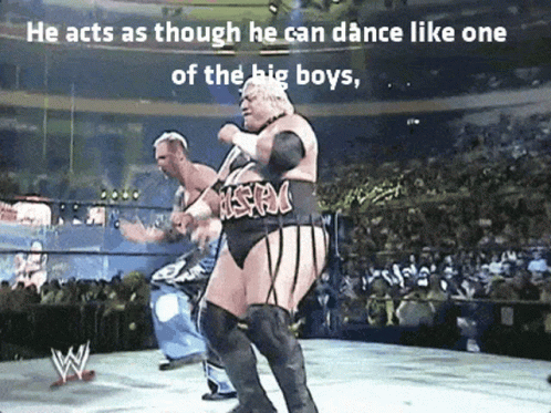 Rikishi Did Rump Shaker To His Opponent GIF
