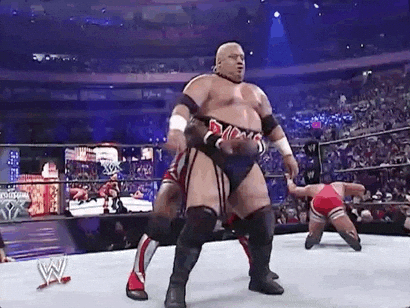 Rikishi Push His Opponent GIF