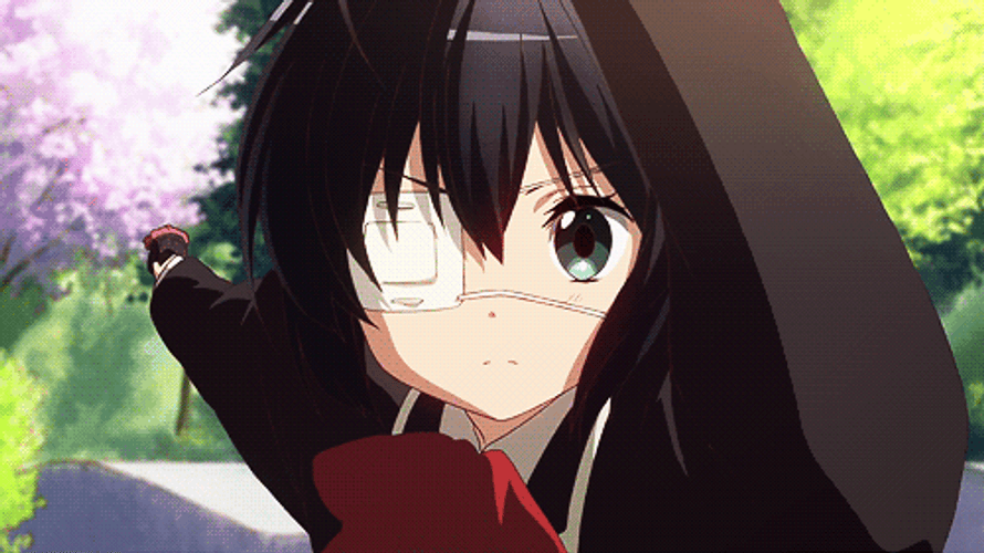 Rikka Takanashi Covering Face With Hands GIF