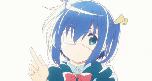 Rikka Takanashi Finger Waving GIF