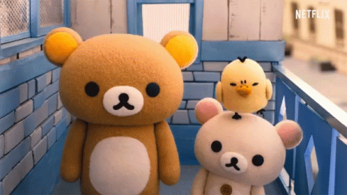 Rilakkuma Disagree Head Shake GIF
