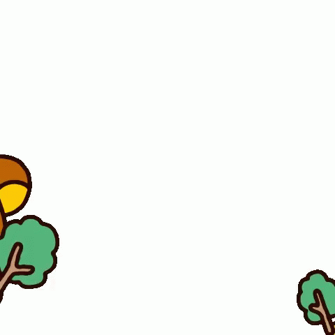 Rilakkuma Holding Small Trees GIF