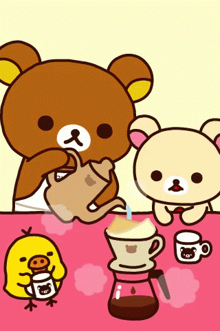 Rilakkuma Making Coffee GIF