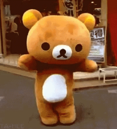 Rilakkuma Mascot Dancing GIF
