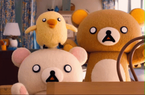 Rilakkuma Shokced Face GIF