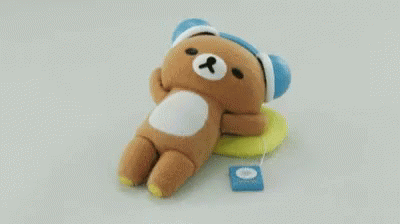 Rilakkuma Sleeping In Pillow GIF