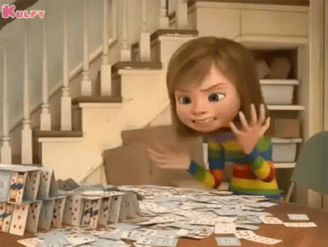 Riley Can't Stand Frustration GIF