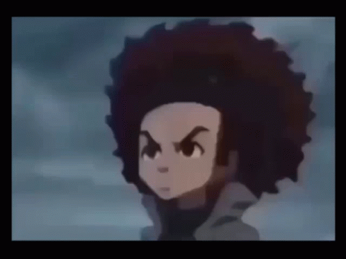 Riley Crying Huey Freeman GIF