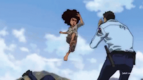 Riley Huey Freeman High Kick GIF