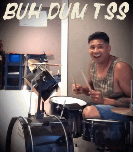 Funny Man Rimshot GIF