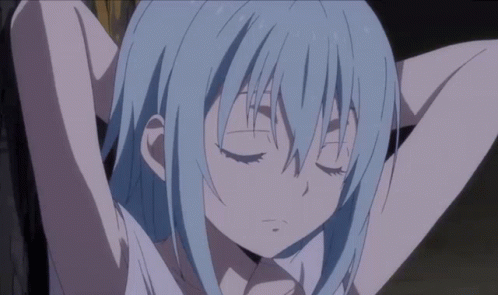 Shirtless Rimuru Tempest Hands Behind Head GIF
