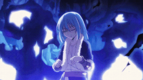 Rimuru Tempest Releasing Dark Power GIF