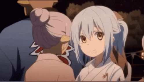 Cute Smiling Rimuru Tempest Wearing Kimono GIF