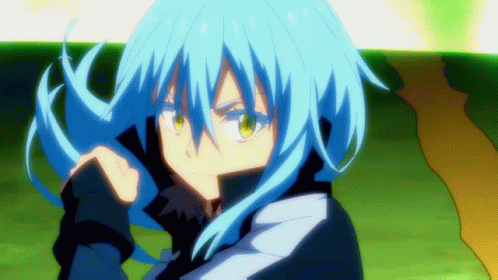 Rimuru Tempest Unleashing Powerful Blue Flame GIF