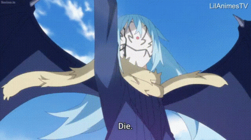 Rimuru Tempest Bat Wings Airborne GIF