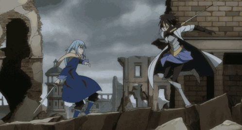 Rimuru Tempest Engaged In Fierce Battle GIF