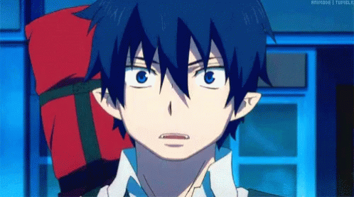 Rin Okumura Blue Exorcist Reaction GIF