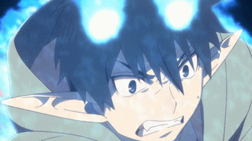 Rin Okumura Confronting Darkness With Determination GIF