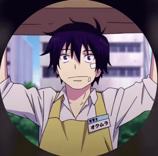 Rin Okumura Gets Job GIF