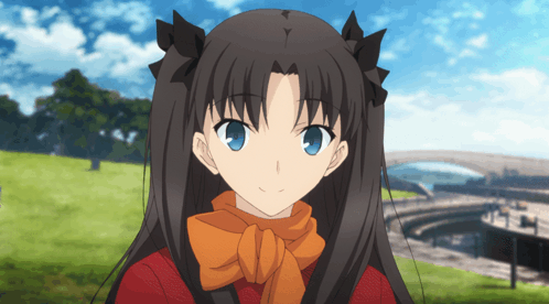 Rin Tohsaka Anime Banner GIF