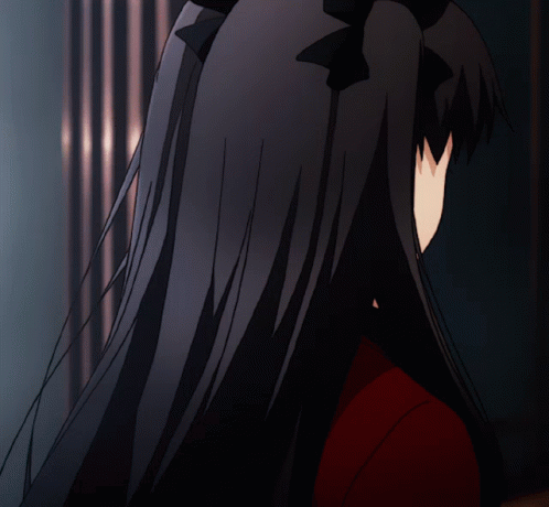 Rin Tohsaka Anime Speaking And Wink GIF