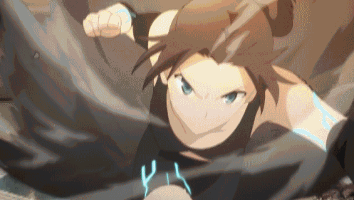 Rin Tohsaka Anime Strong Fight GIF