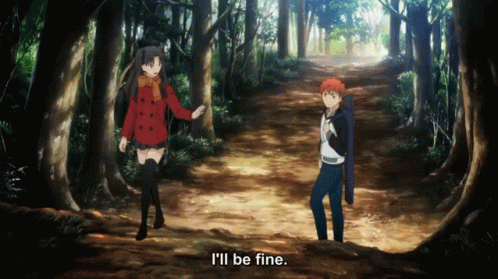Rin Tohsaka I'll Be Fine With Shirou Emiya GIF