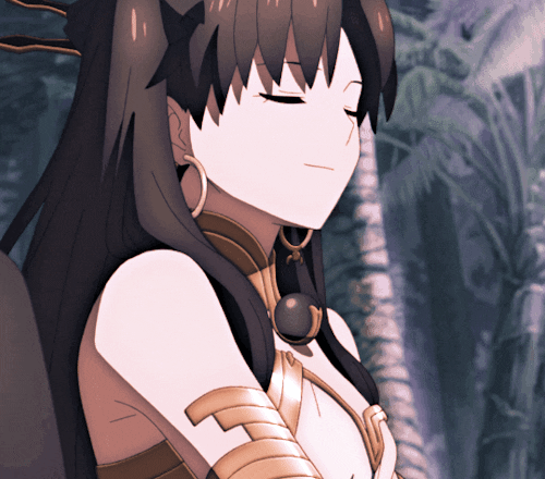 Rin Tohsaka Pout Reaction GIF