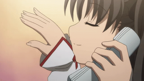 Rin Tohsaka Talking To Someone On The Phone GIF
