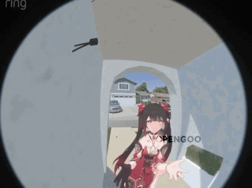 Ring Doorbell Girl With Red Hair Saying Nopengoo