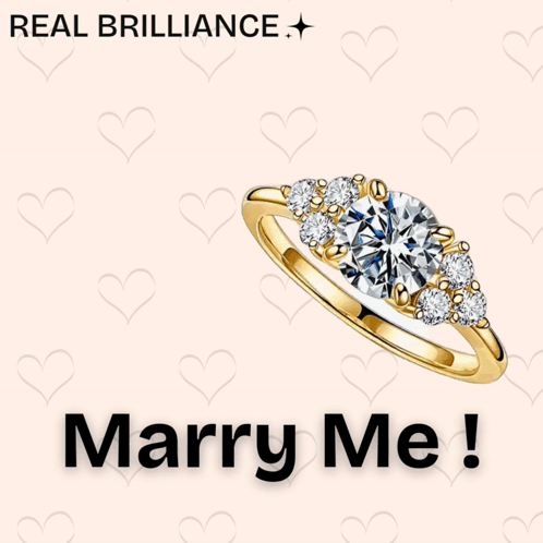 Ring Saying Marry Me GIF
