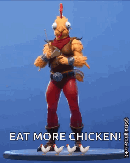 Ringing Cowbell Eat More Chicken GIF