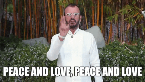 Ringo Peace And Love GIF