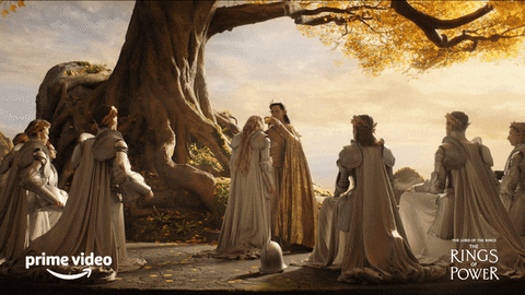 Rings Of Power Galadriel Crowning GIF