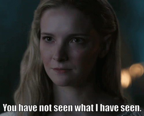 Rings Of Power Galadriel Seen GIF
