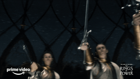 Rings Of Power Sword Raise GIF
