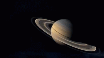 Rings Of Saturn Close Up GIF