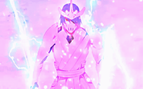 Rinnegan Sasuke Covered In Power GIF