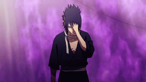 Rinnegan Sasuke Red Eyes On Alert GIF