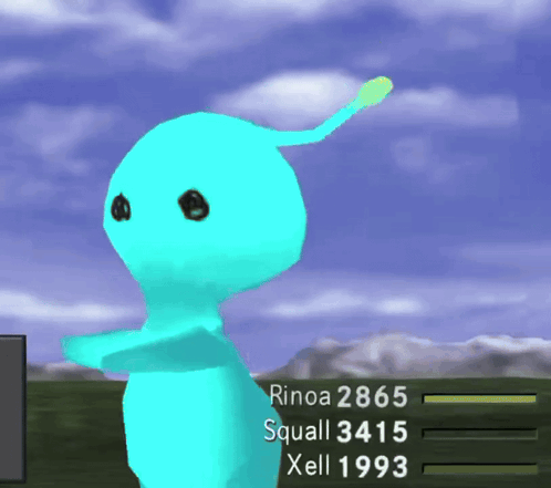 Rinoa 2865 Squall 3415 And Xell 1993 Are The Numbers Shown On The Screen GIF