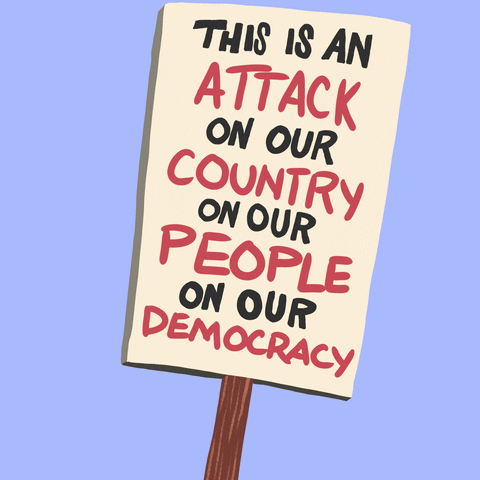 Riot Poster Text GIF