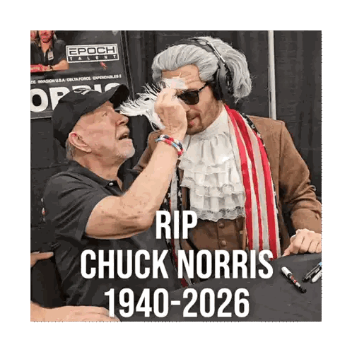 Rip Chuck Norris 1940-2026 Poster