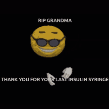 Rip Rest And Peace Grandma Emoji Insulin GIF