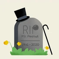Rip Rest In Peace Mr. Peanut Tombstone GIF