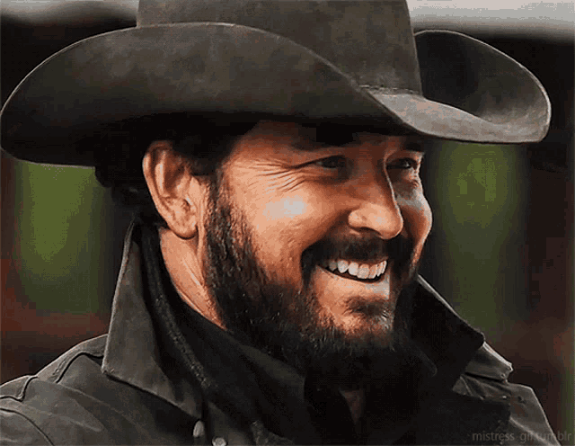 Rip Yellowstone Genuine Smile GIF
