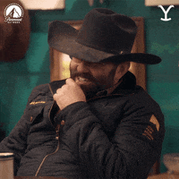 Rip Yellowstone Giggling GIF