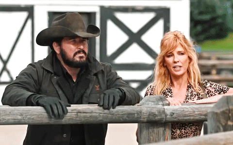 Rip Yellowstone Talking To A Girl GIF