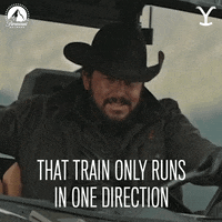 Rip Yellowstone Train Runs In One Direction GIF