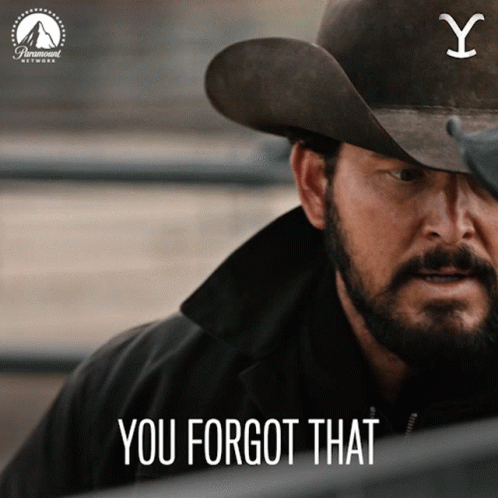Rip Yellowstone You Forgot That GIF