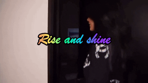 Rise And Shine Lights On Baby Room GIF